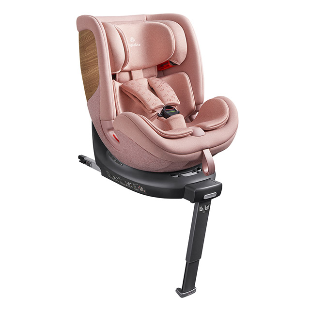 Asiento de coche infantil convertible rosa para viajes