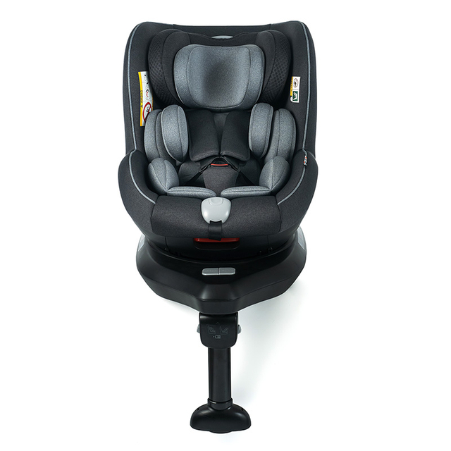 Asiento de coche para bebé con rotación de 360 ​​grados, asiento de coche para niños extendido negro para bebés